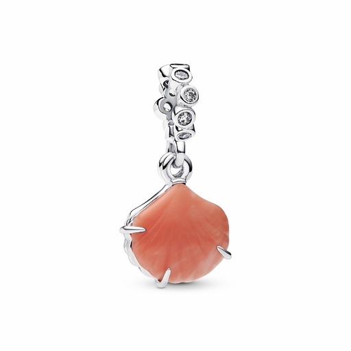 [793821C01] Charm Pandora Colgante Doble Concha Color Coral 793821C01
