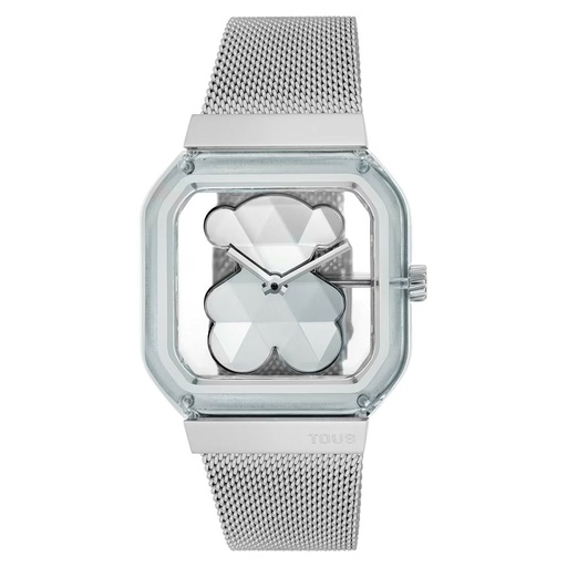 [3000143700] Reloj Tous Mujer D-Bear Party analógico con brazalete de acero  3000143700