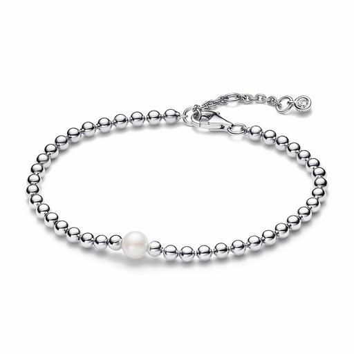 [593173C01-18] Pulsera Pandora Perlas Cultivadas de Agua Dulce Tratadas y Esferas