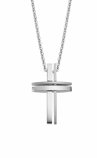 [LS1984-1/3] Collar Lotus Style Cruz Hombre Acero Inox LS1984-1/3