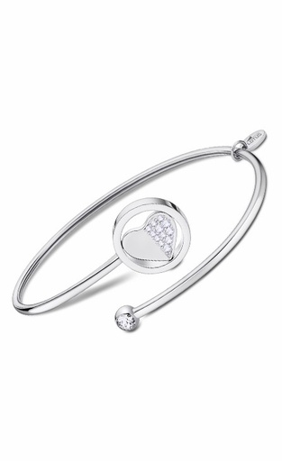 [LS2169-2/2] Pulsera Lotus Style Millennial Corazón Mujer Acero Inox LS2169-2/2