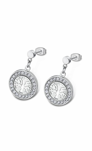 [LS2181-4/1] Pendientes Lotus Style Arbol de la Vida Mujer Acero Inox LS2181-4/1