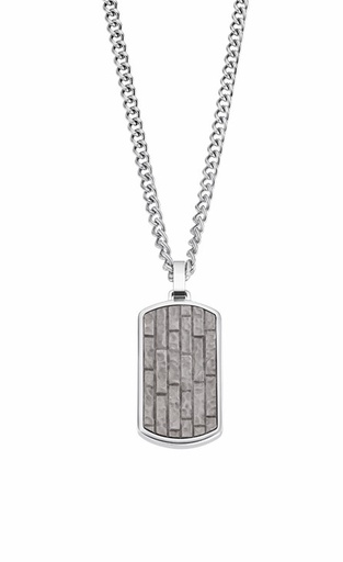 [LS2274-1/1] Collar Lotus Style Placa Hombre Acero Inox LS2274-1/1