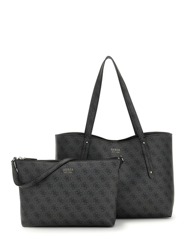 [LG964823-CLO] Bolso Guess Tote Brenton Negro Logotipo 4G HWLG9648230-CLO