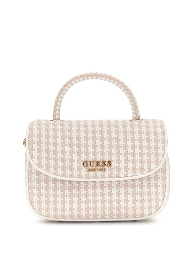 [WG963120-WML] Bolso Guess Mini de Mano Mirema Trenzado Blanco Multi HWWG9631200-WML