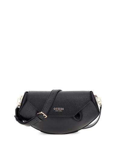 [HWBG7898200-BLACK] Bolso Guess Banadolera Amorette Flap Crossbody Negro HWBG7898200-BLACK
