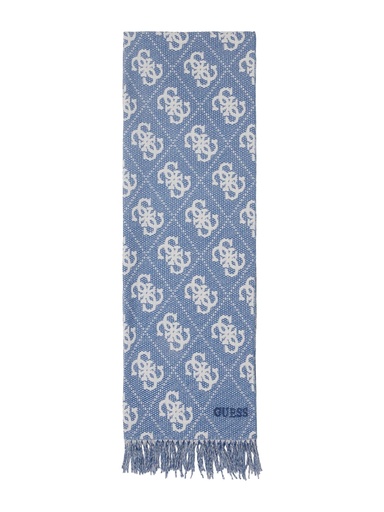 [AM9562POL03-BLU] Bufanda Guess Boston Jacquard Azul AM9562POL03-BLU