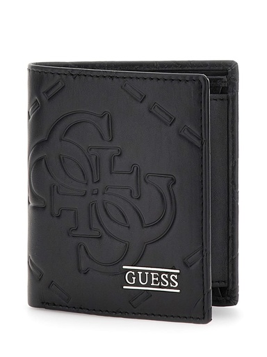 [SMBOMGLEA22-BLA] Cartera Guess Boston Bifold S Negra SMBOMGLEA22-BLA