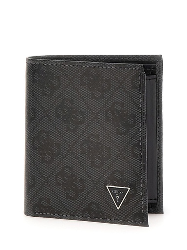 [SMVELELEA22-BLA] Cartera Guess Milano Bifold S Negra SMVELELEA22-BLA