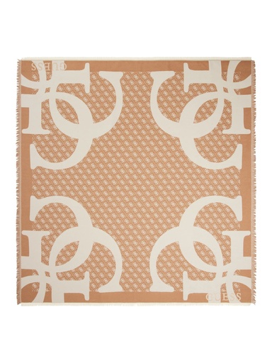 [AW5418POL03-BEI] Bufanda Guess Jacquard Kefiah 135x135 Marrón AW5418POL03-BEI