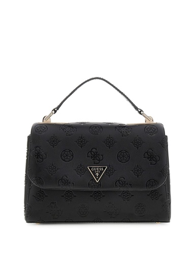 [PD776420-BLO] Bolso Guess Tisha Top Handle Flap Negro HWPD7764200-BLO