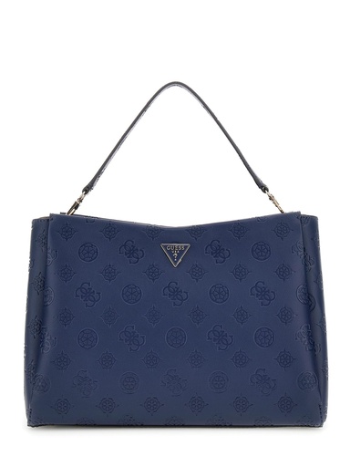 [PD776407-MDL] Bolso Guess Tisha Large Girlfriend Satchel Azul HWPD7764070-MDL