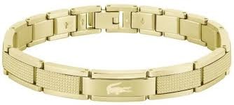 [2040219] Pulsera Lacoste Stencil Dorado Hombre 2040219