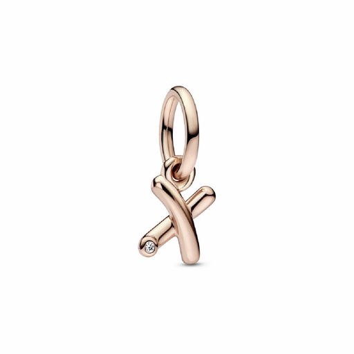[782482C01] Charm Pandora Colgante Rose Letra Minúscula x del Alfabeto 782482C01