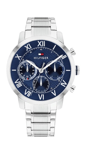 [1710728] Reloj Tommy Hilfiger Hombre Caja y Armis Acero Azul 1710728