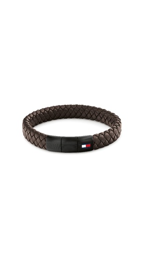 [2790661] Pulsera Tommy Hilfiger Cuero Trenzado Marrón 2790661