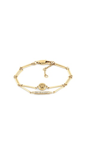 [2781000] Pulsera Tommy Hilfiger Bar Chain Acero Inox. Dorado y Detalles de Cristales Mujer 2781000