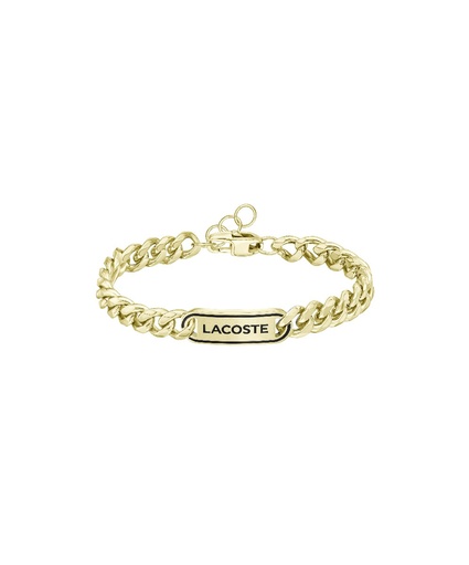 [2040225] Pulsera Lacoste District Acero Dorado Hombre 2040225