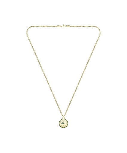 [2040448] Collar Lacoste Vigor Acero Dorado y Verde Hombre 2040448