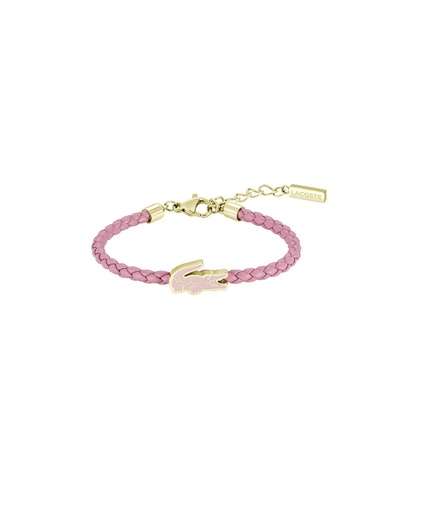 [2040531] Pulsera Lacoste Cutie Croc Piel Rosa Kids 2040531