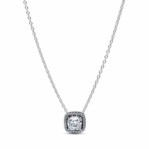 [393560C02-45] Collar Pandora Halo Cuadrado 393560C02