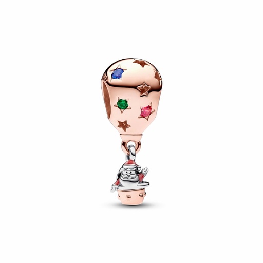 [782976C01] Charm Pandora Papá Noel Bicolor Globo Aerostático