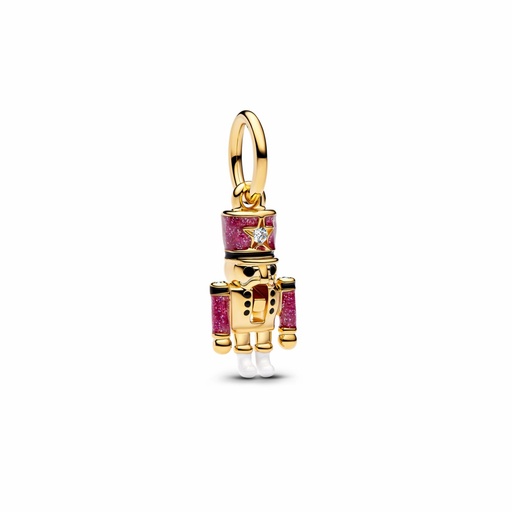 [763583C01] Charm Pandora Colgante Cascanuesces Dorado 763583C01