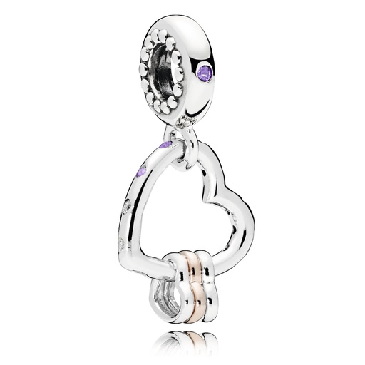 [787247NLCMX] Charm Pandora Rose Corazon Lleno de Corazones