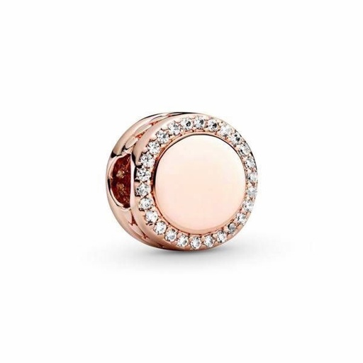 [788747C01] Charm Pandora de Botón Brillante Para Grabar
