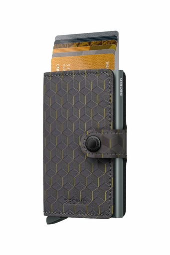 [MOp-Grey-Yellow] Cartera Secrid Miniwallet Optical MOp-Grey-Yellow