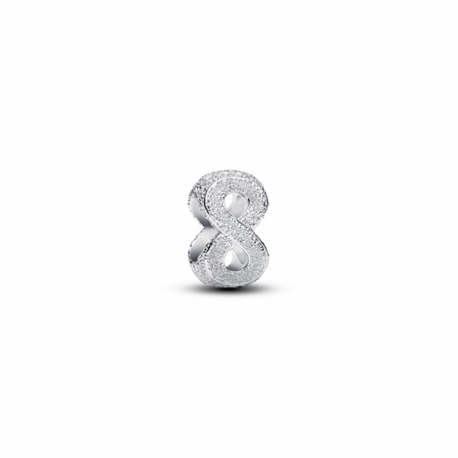 [794523C00] Charm Pandora Mini Símbolo Infinito Textura Plata 794523C00