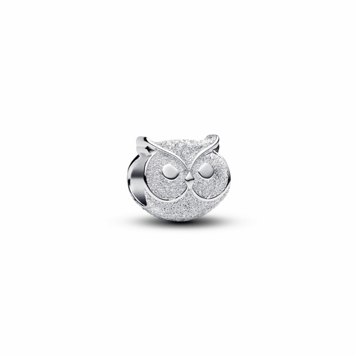 [794525C00] Charm Pandora Mini Búho Textura Plata 794525C00