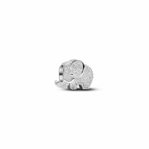 [794528C00] Charm Pandora Mini Elefante con Textura Plata 794528C00