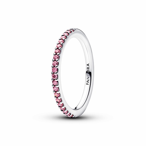 Anillo Pandora Banda Brillante Rosa Plata 192999C02