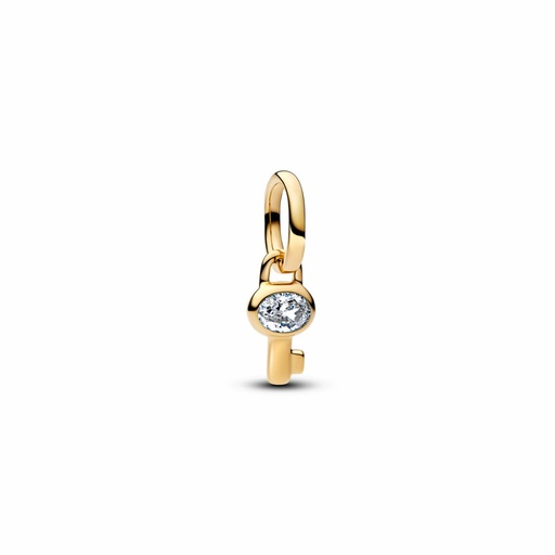 [764339C01] Charm Pandor a Mini Colgante Llave Dorado 764339C01