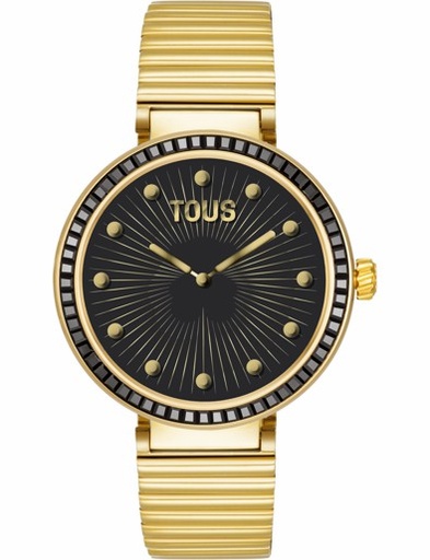 [3000149700] Reloj Tous S-Connect IPG ZRC Negras Brazalete Dorado 3000149700