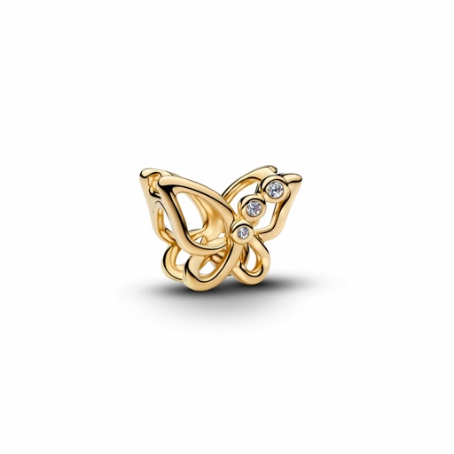 [764369C01] Charm Pandora Mariposa Filigrana Dorada 764369C01