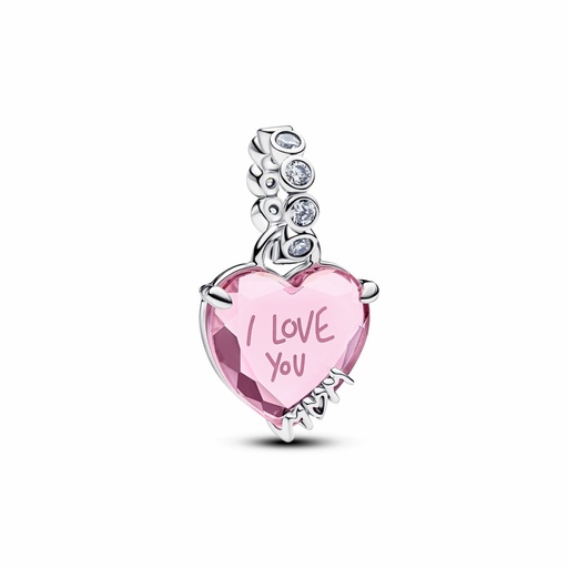 [794464C01] Charm Pandora Colgante I Love You Mom "Te Amo Mama" 794464C01