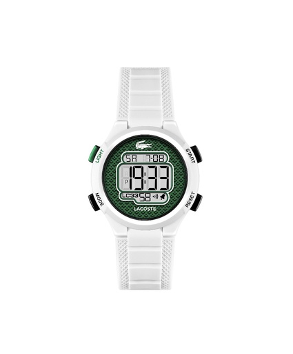 [2030064] Reloj Lacoste LC33 Digital Niño Silicona Blanco y Verde 2030064