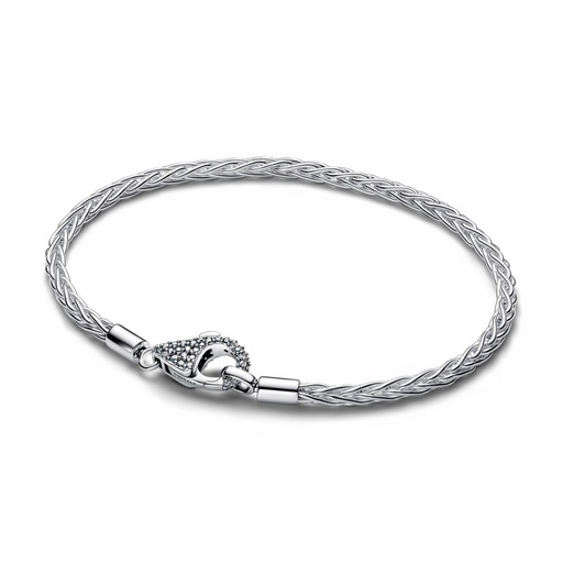 [594462C01-21] Pulsera Pandora Cadena Espiga Cierre Pave 594462C01