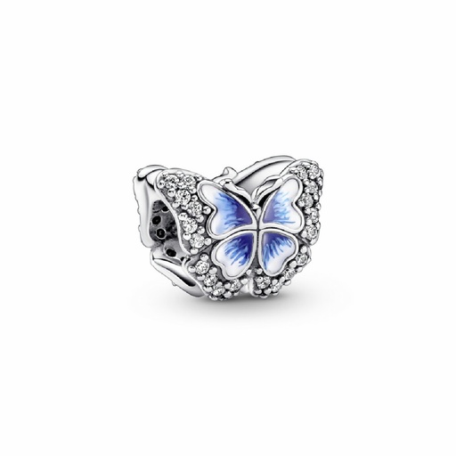 [790761C01] Charm Pandora Mariposa Azul Brillante