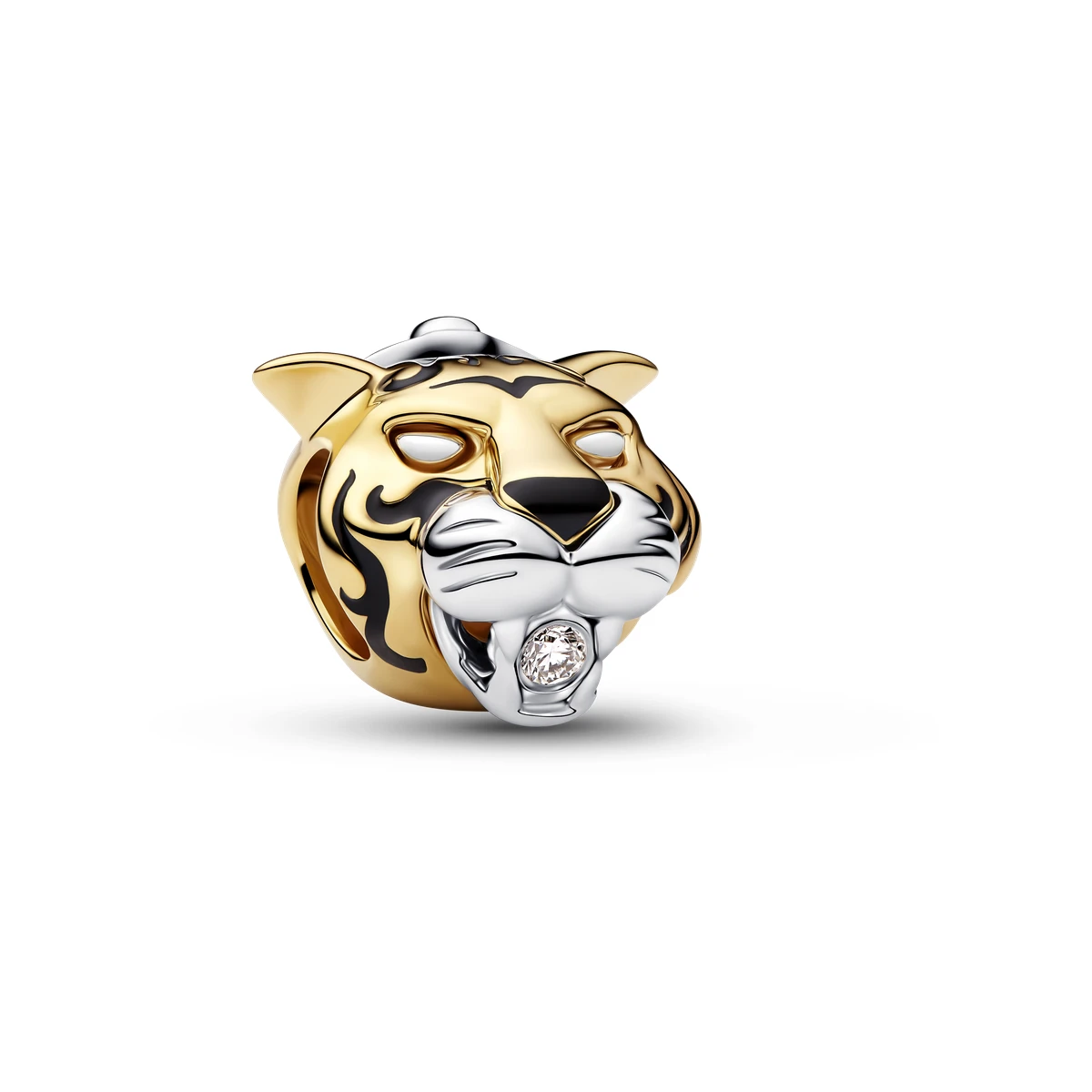 [764404C01] Charm en plata de ley y con un recubrimiento en oro de 14k Rajah con diamante sintético creado en laboratorio Princesa Jasmine de Disney