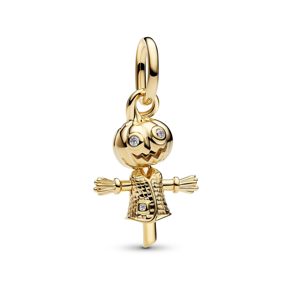 [764770C01] Charm Colgante con un recubrimiento en oro de 14k Calabaza Espantapájaros