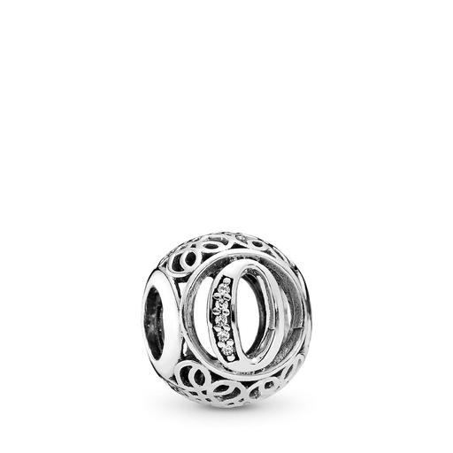 [791859CZ] Charm Pandora Vintage Letra O 791859CZ