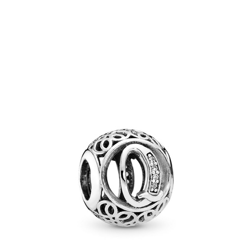 [791861CZ] Charm Pandora Letra Vintage Q 791861CZ