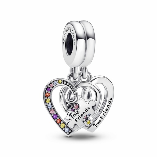 [792239C01] Charm colgante Pandora Divisible Puzzle Corazones de la Amistad 792239C01