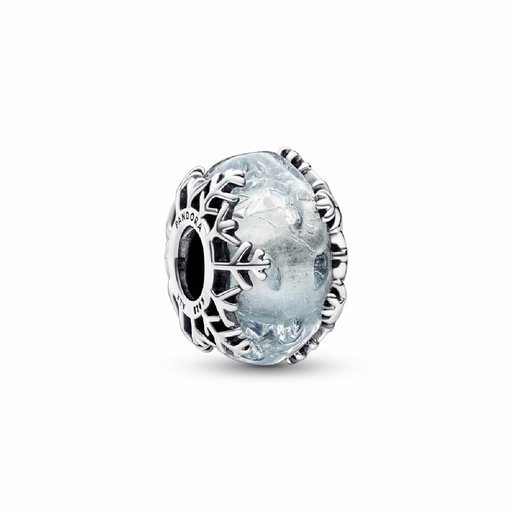 [792377C00] Charm Pandora de Murano Copo de Nieve Azul Invernal
