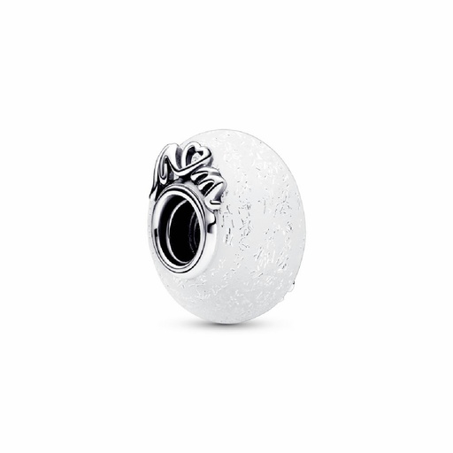 [792655C00] Charm Pandora Amor & Mamá Cristal Murano blanco 792655C00