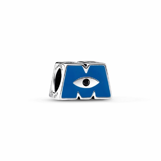 [792753C01] Charm Pandora Logotipo M de Monsters, Inc. de Disney Pixar