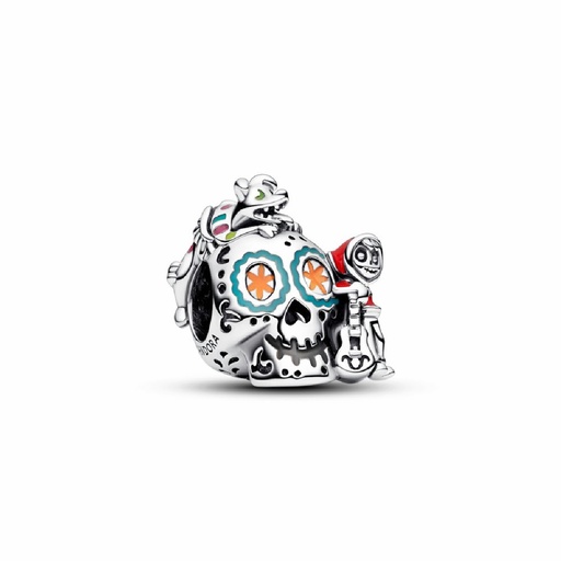 [792817C01] Charm Pandora Calavera de Miguel y Dante de Coco de Disney Pixar que brilla en la oscuridad 792817C01